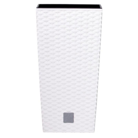 Doniczka Rato square h:50x26cm biały z wkładem DRTS265